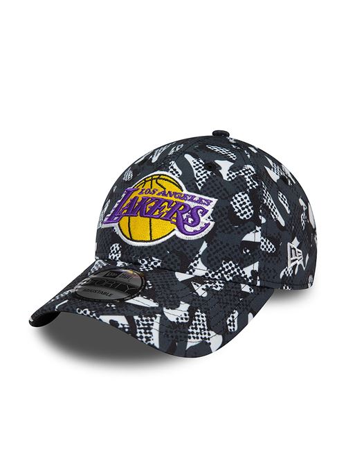 NewEra 9FORTY LosAngeles Lakers print nero NewEra | 60435156LOSLAK LOGO